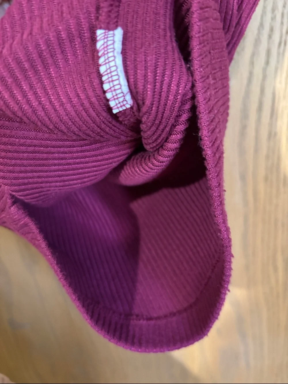 American Eagle Outfitters Sleeveless Ribbed Tank - Berry small - Picture 4 of 4